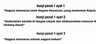 Pasal 27 Ayat 1 Perwujudannya Adalah